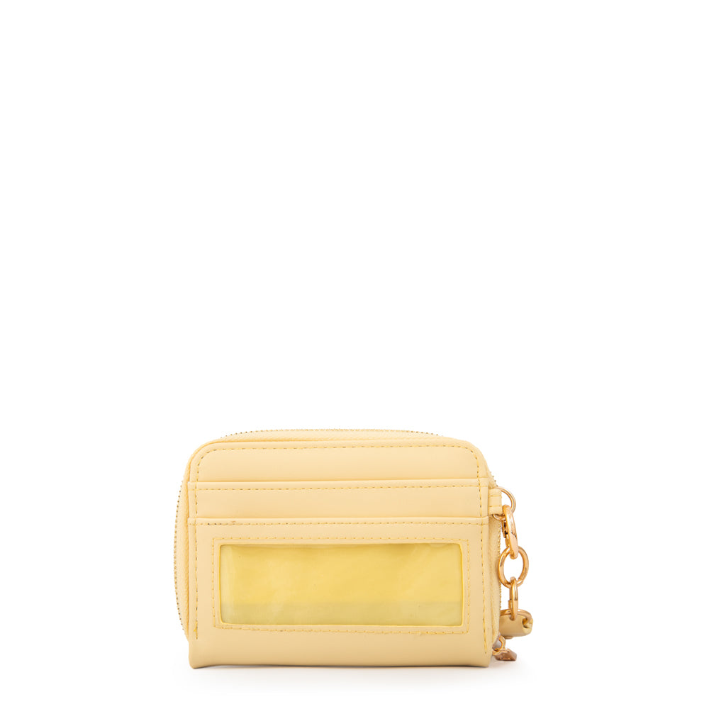 Billetera estuche ebra pequeña amarillo