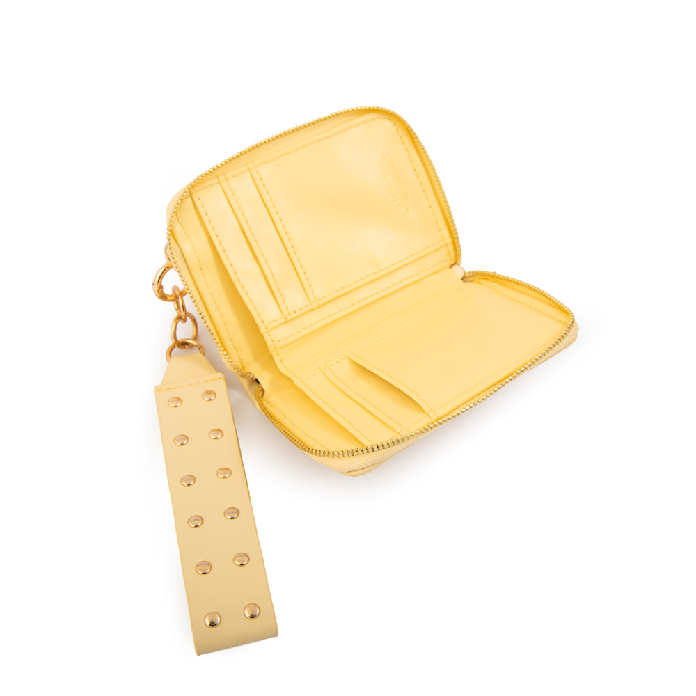 Billetera estuche ebra pequeña amarillo
