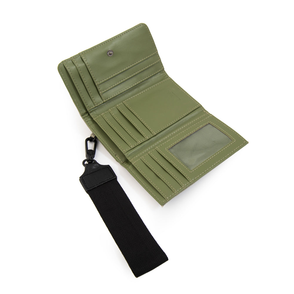 Billetera pascale mediana verde oliva
