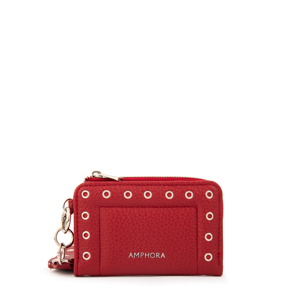 Billetera pascale mediana rojo