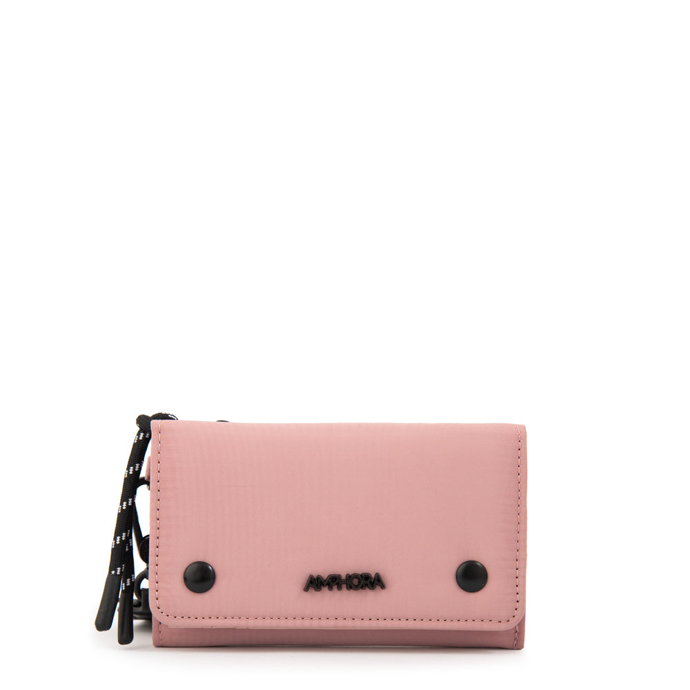 Billetera pascale mediana rosa viejo
