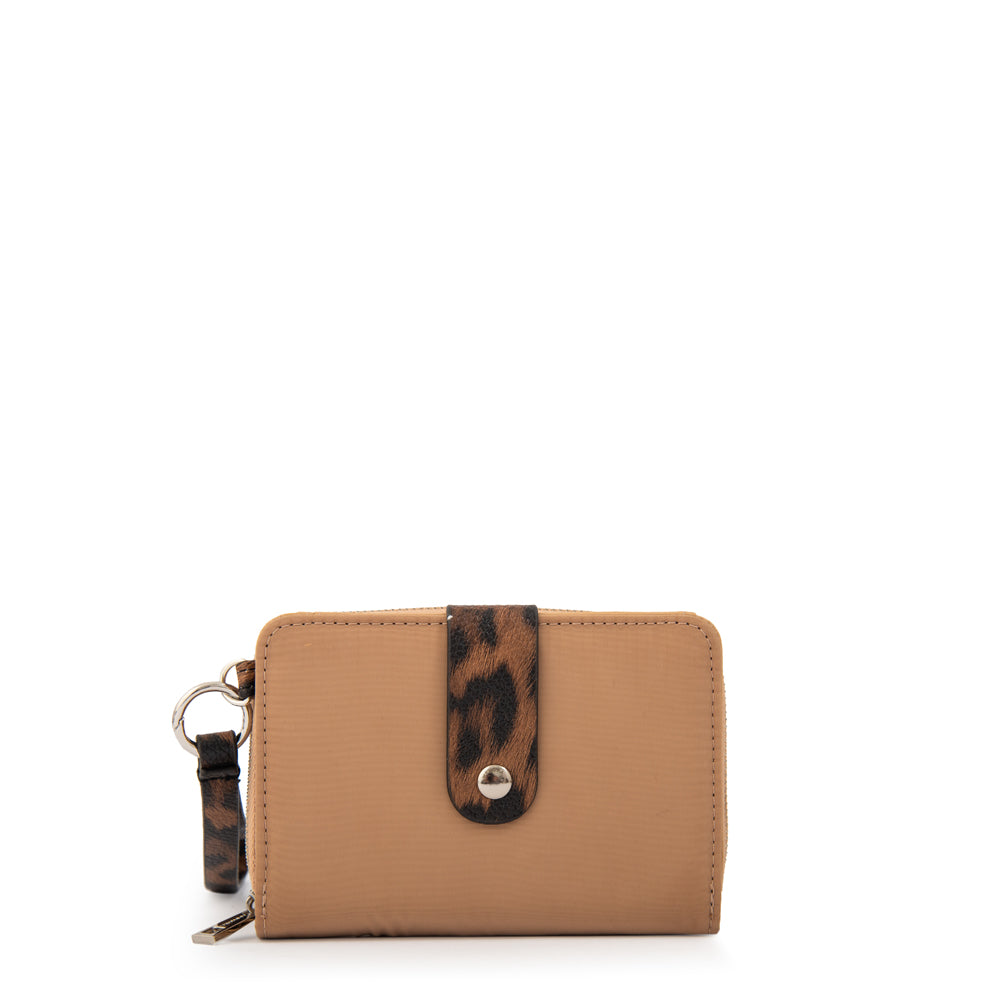 Billetera lily pequeña beige