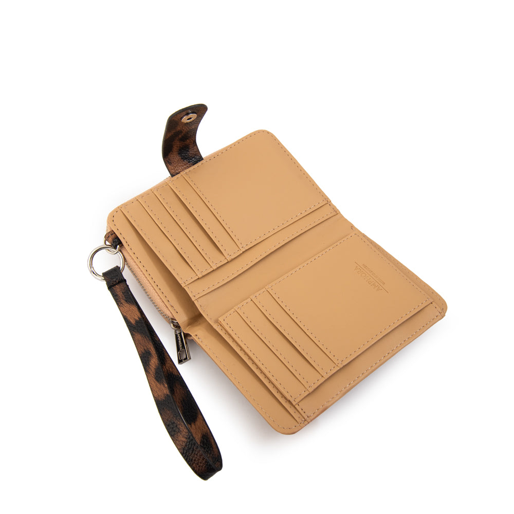 Billetera lily pequeña beige