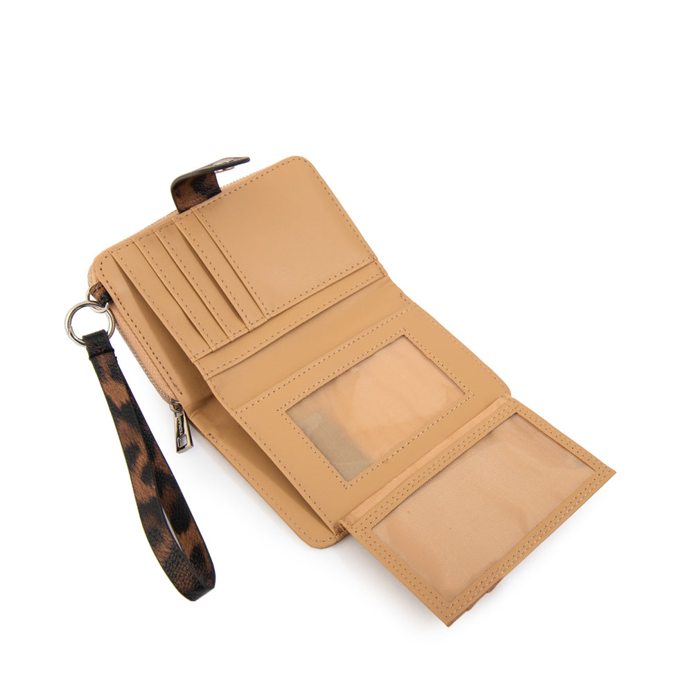 Billetera lily pequeña beige
