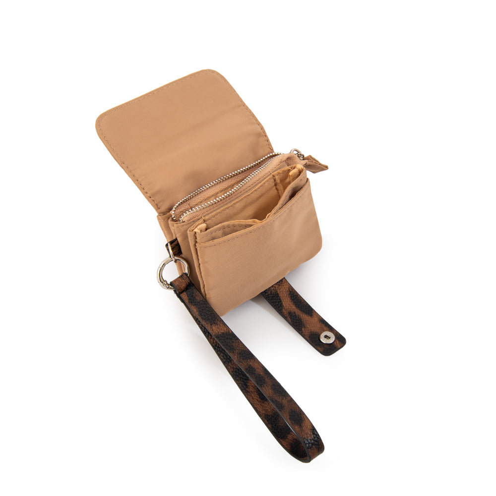 Monedero tarjetero lily beige