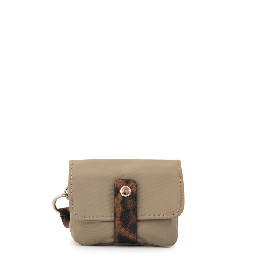 Monedero tarjetero lily verde oliva