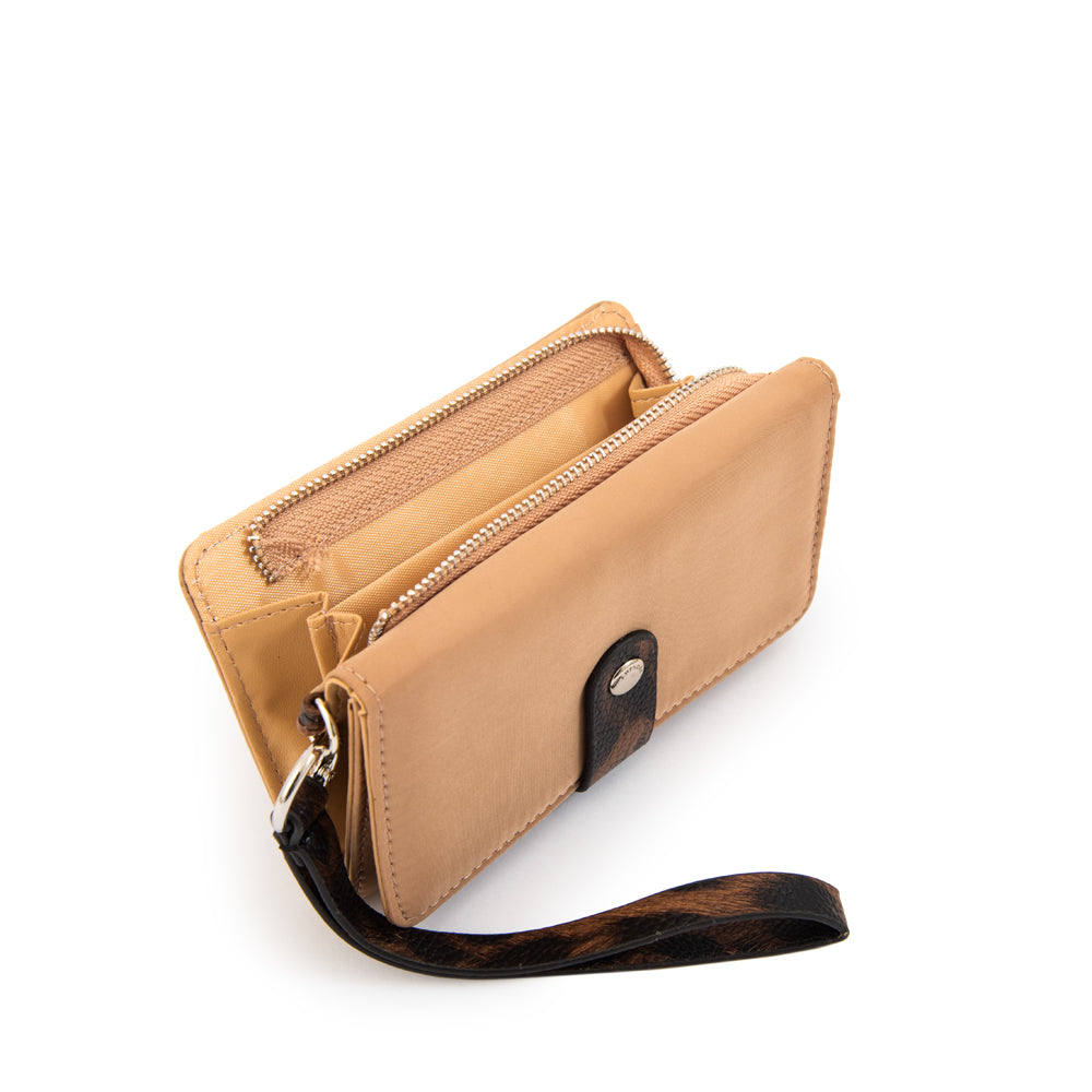 Billetera lily mediana beige