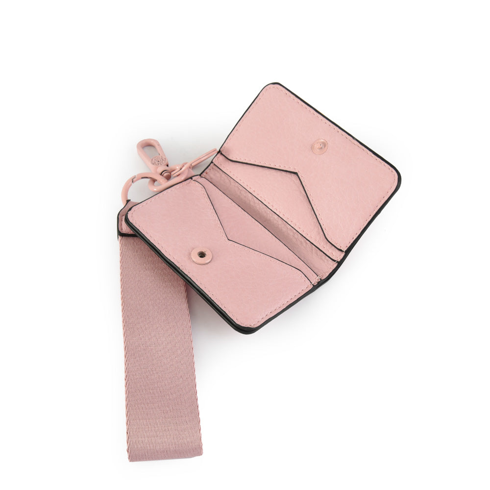 Hanging tarjetero oculus rosado claro