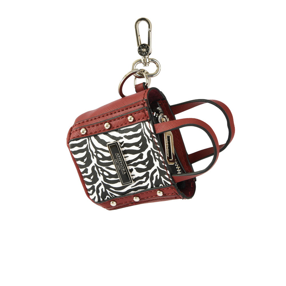 Hanging monedero glam punk burdeo