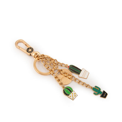 Hanging llavero eleni pequeña dorado claro