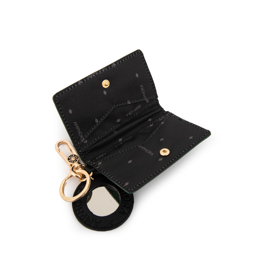 Hanging tarjetero con espejo lex verde agua