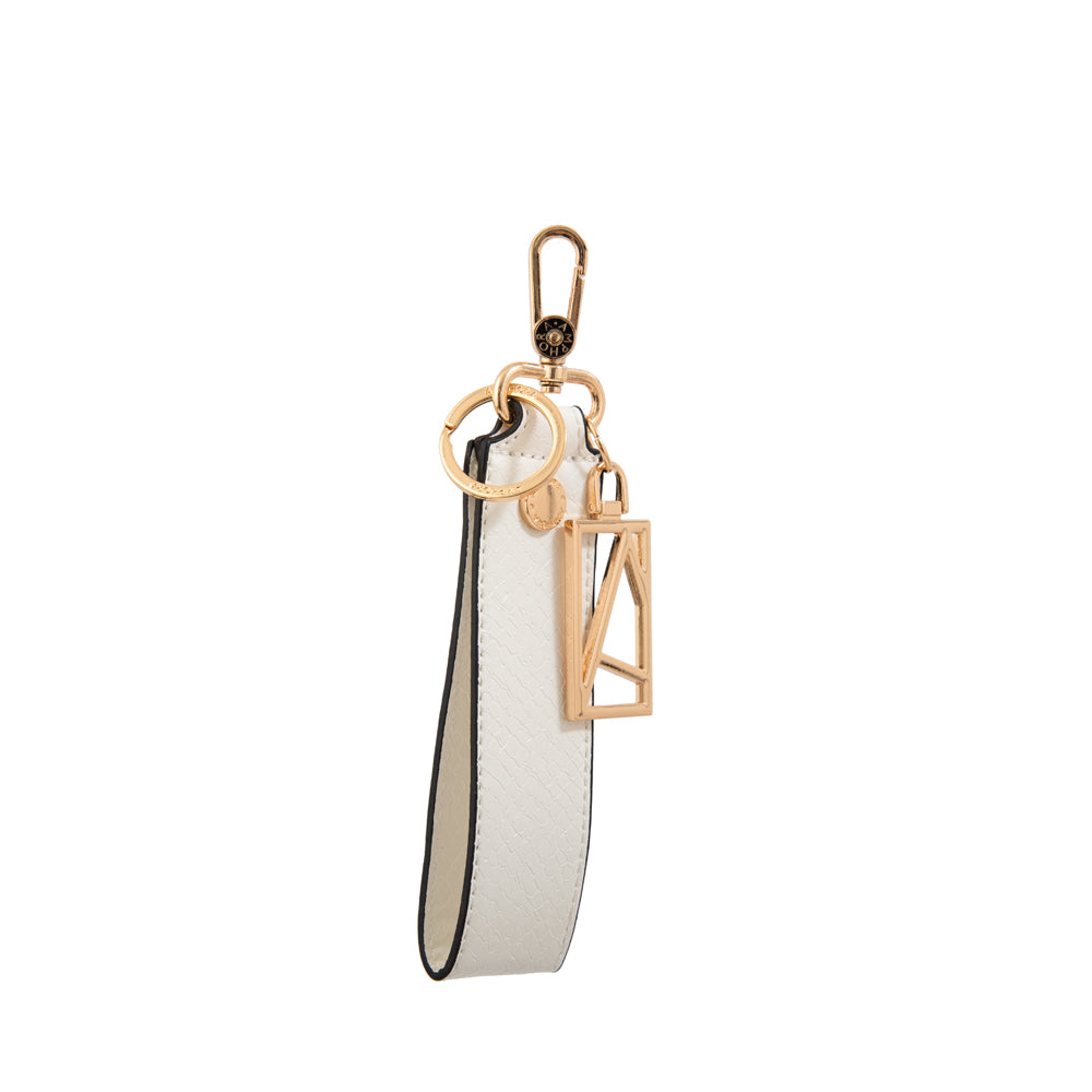 Hanging muñequera con colgante eskai blanco