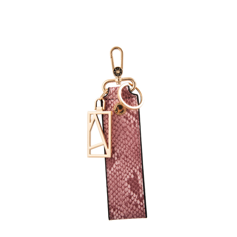 Hanging muñequera con colgante eskai rosa viejo