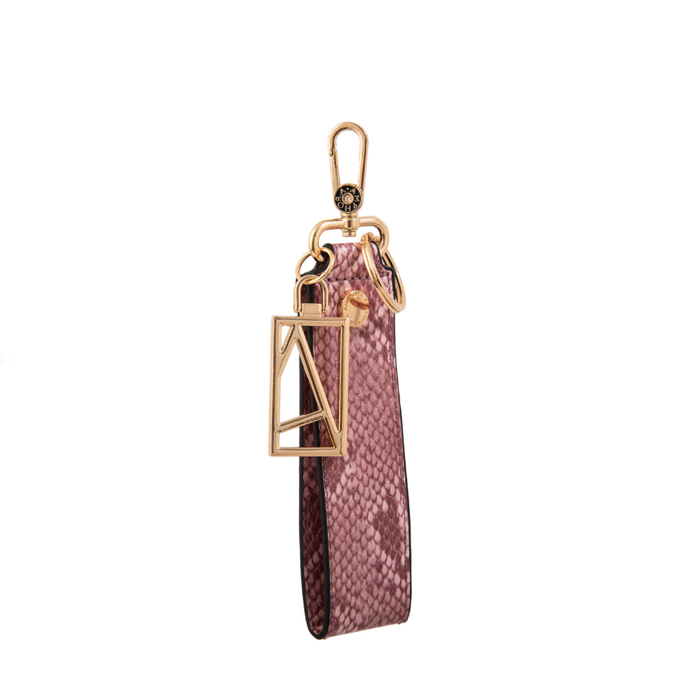 Hanging muñequera con colgante eskai rosa viejo