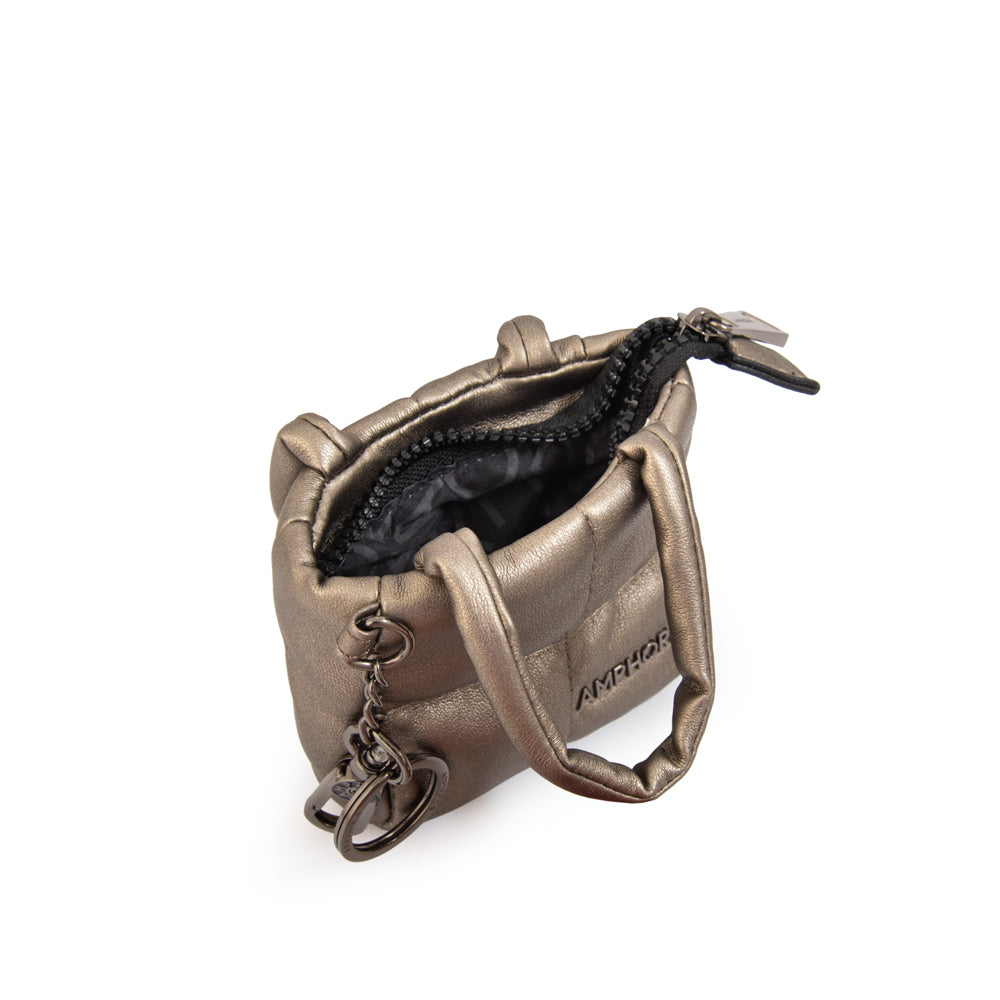 Hanging monedero lexur plateado oscuro