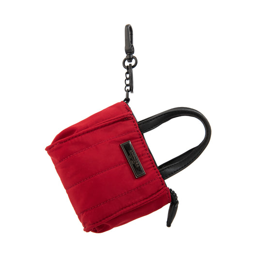 Hanging monedero atlas rojo oscuro