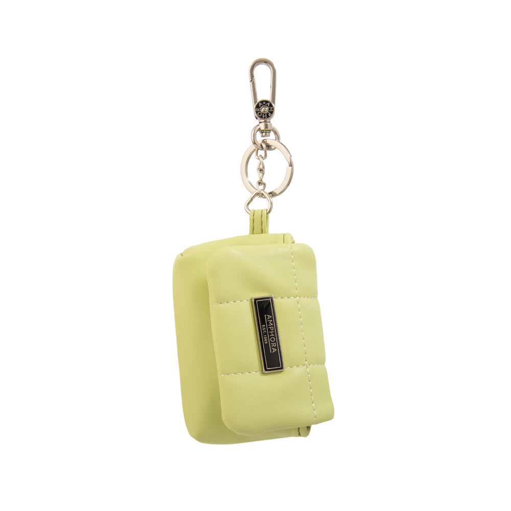 Hanging monedero aurora verde limon
