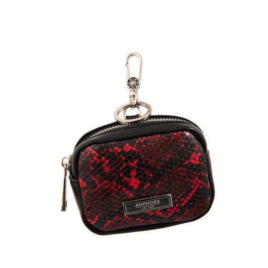 Hanging monedero ayla rojo oscuro