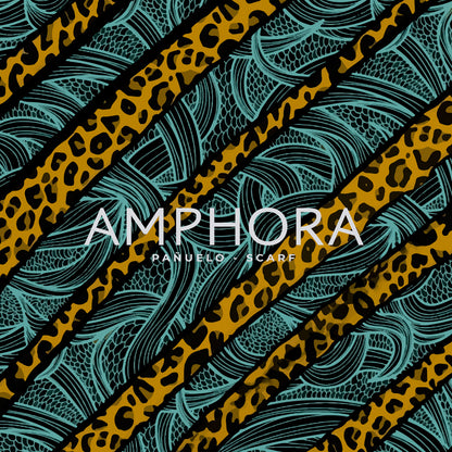 Pañuelo tiare petroleo oscuro