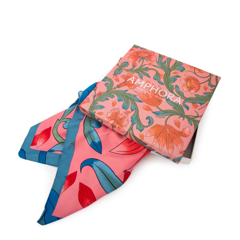 Pañuelo amapola rosado
