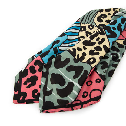 Pañuelo collage mediana mix color