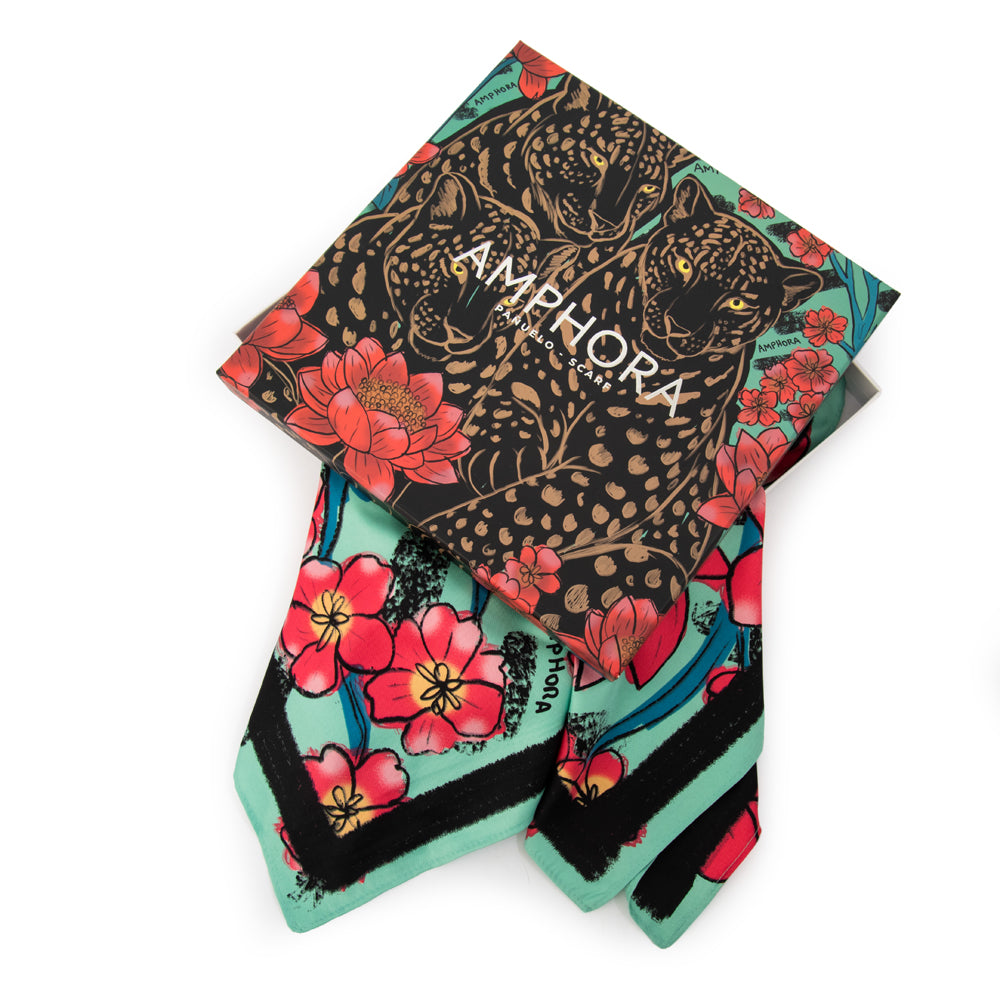 Pañuelo lotus negro