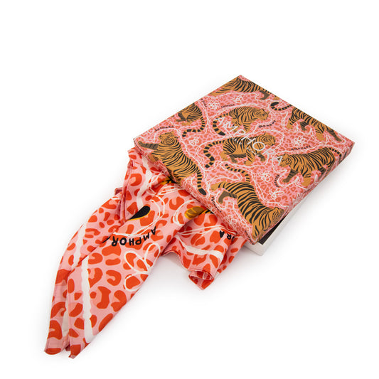 Pañuelo cuadrado taiwan rosa viejo