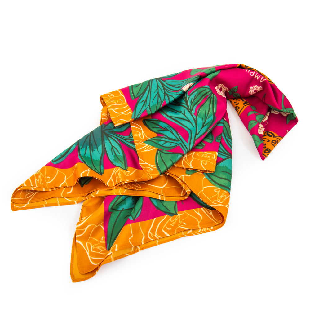 Pañuelo cuadrado tropico mix color