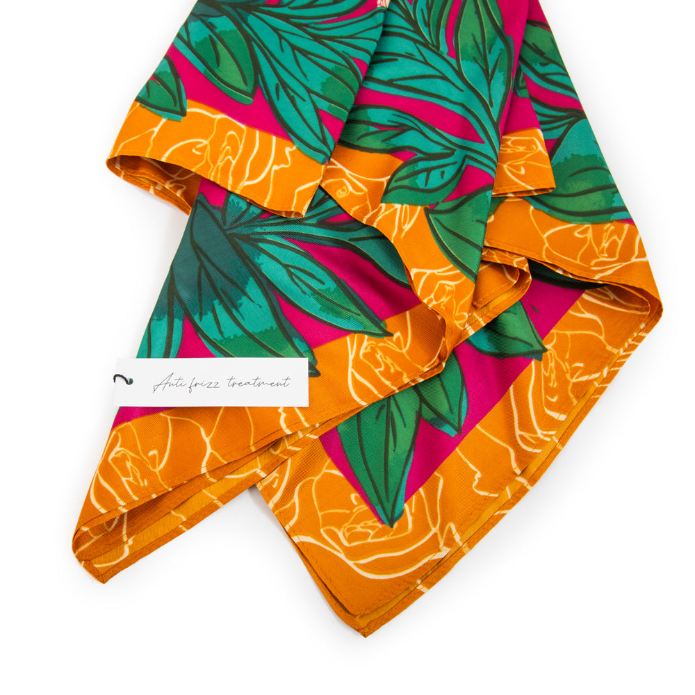Pañuelo cuadrado tropico mix color