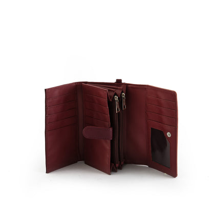 amphora bonne billetera acordeon mediano burdeo