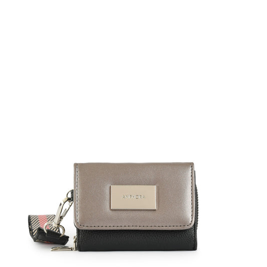 Billetera cierre exterior pequeña bonne negro