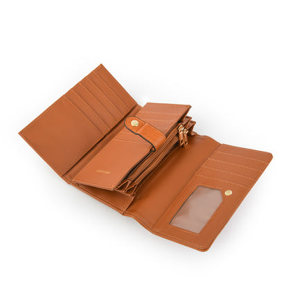 amphora noix billetera acordeon mediana café