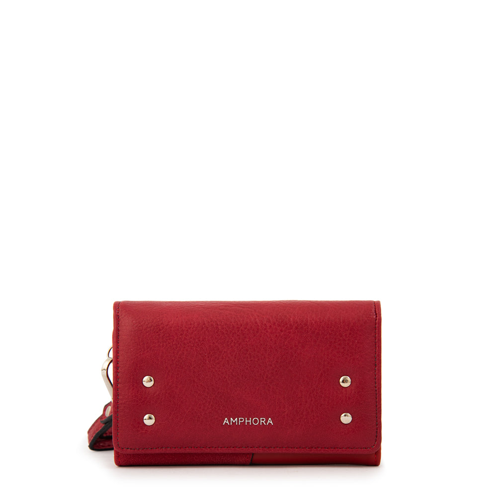 Billetera acordeon noix mediana rojo