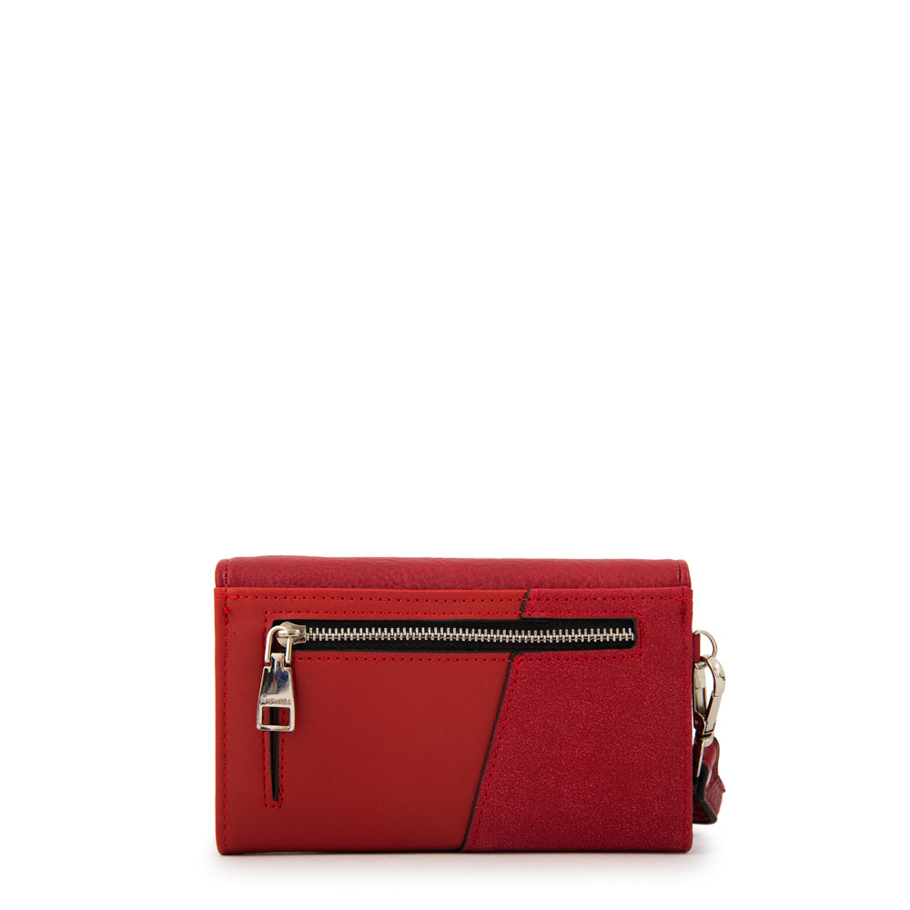 Billetera acordeon noix mediana rojo
