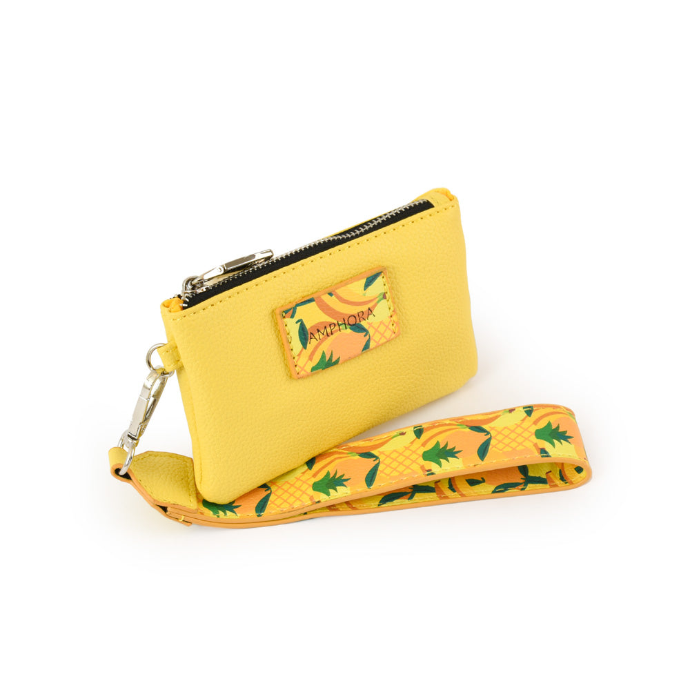 Monedero rectangular fruity amarillo
