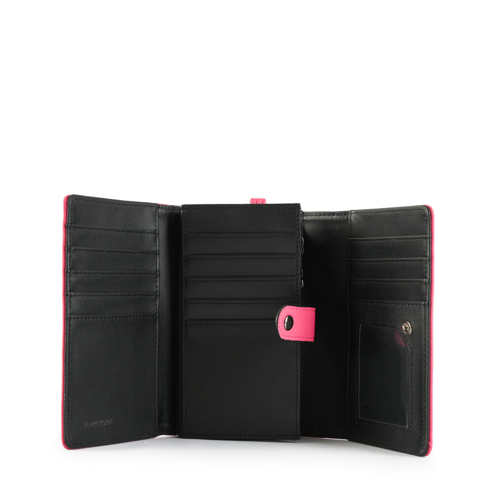 Billetera Acordeon Mediana Rotterdam Fucsia