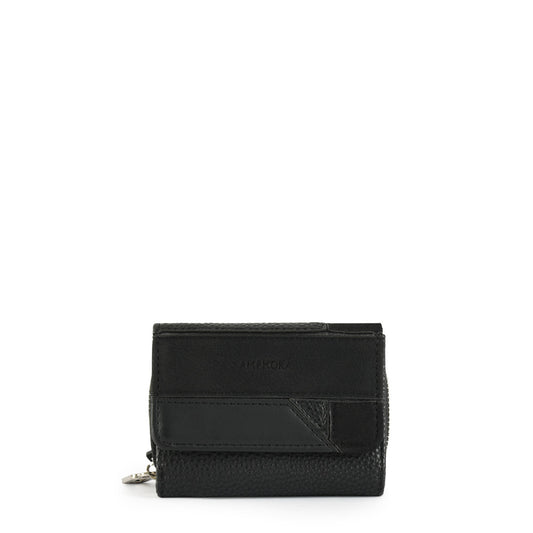 Billetera Cierre Exterior Pequeña Urica Negro