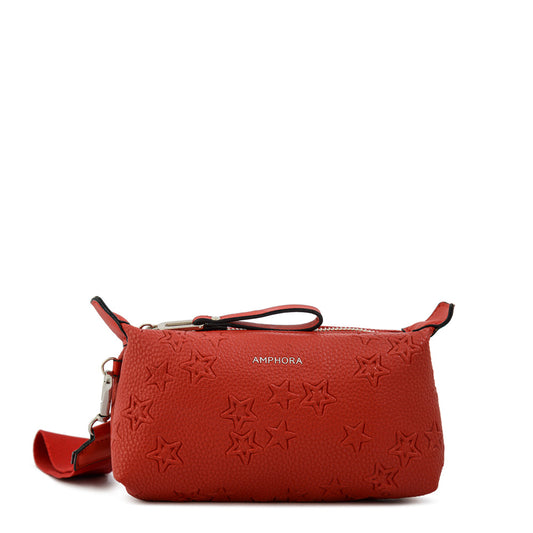 Cosmetiquero ovalado valera grande rojo