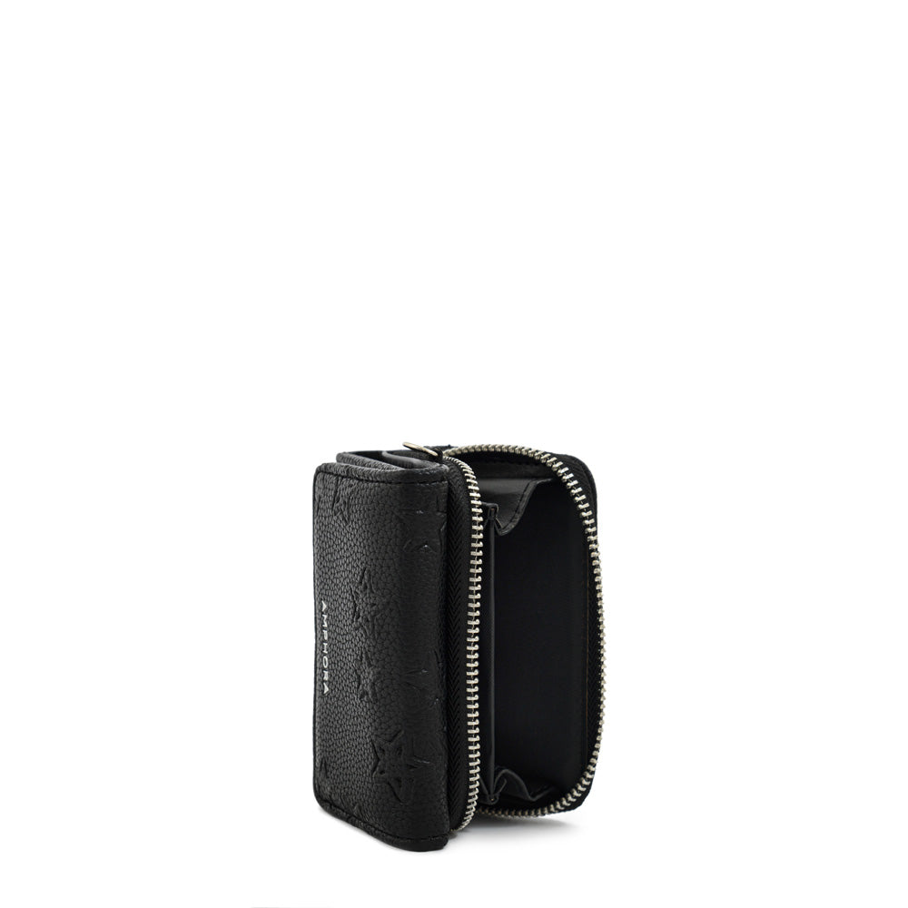 Billetera cierre exterior valera mediana negro especial