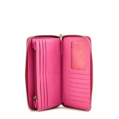 Billetera tipo estuche grande canberra fucsia