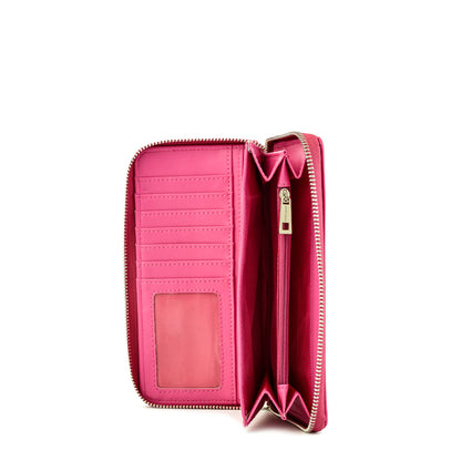 Billetera tipo estuche grande canberra fucsia