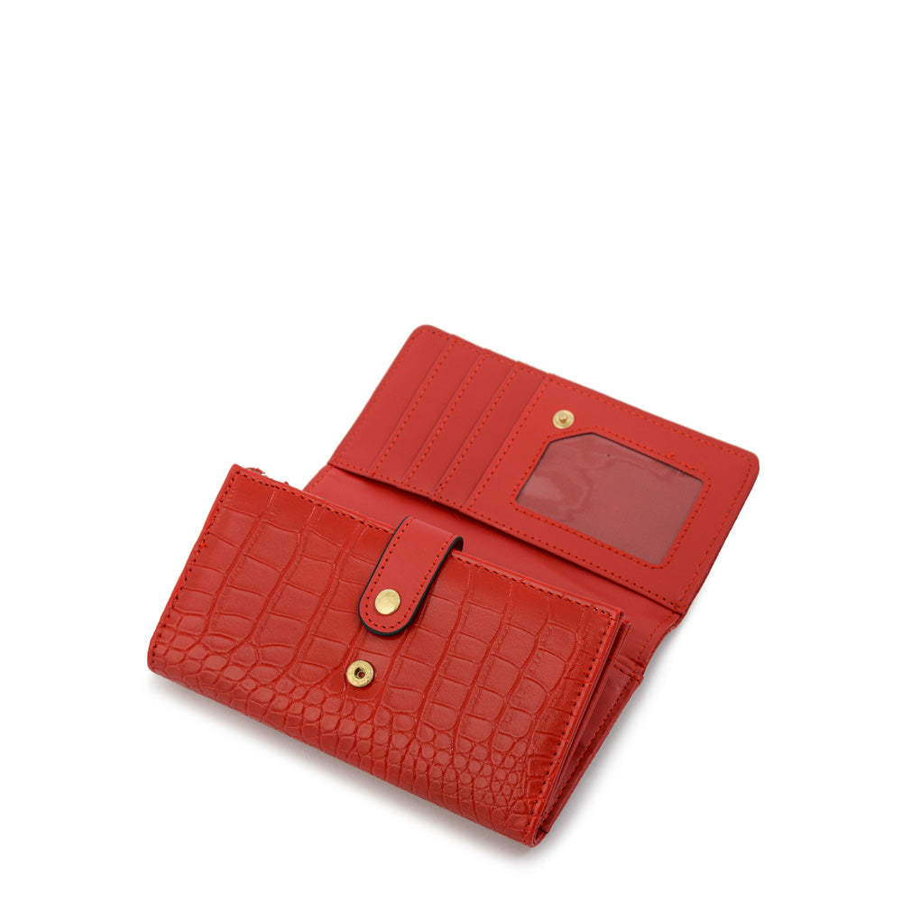 Billetera acordeon spencer mediana rojo