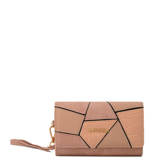 Billetera geo mediana rosa viejo