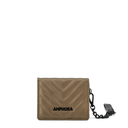 Tarjetero muller pequeña plateado