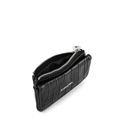 Monedero rectangular croccos negro