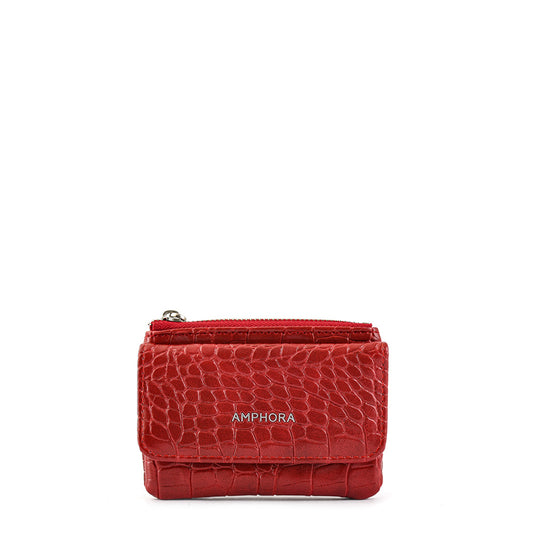 Monedero rectangular croccos rojo