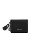 Tarjetero con bolsillo interior charms pequeña negro