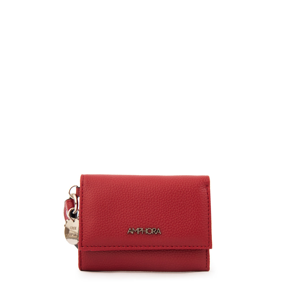 Billetera charms pequeña rojo