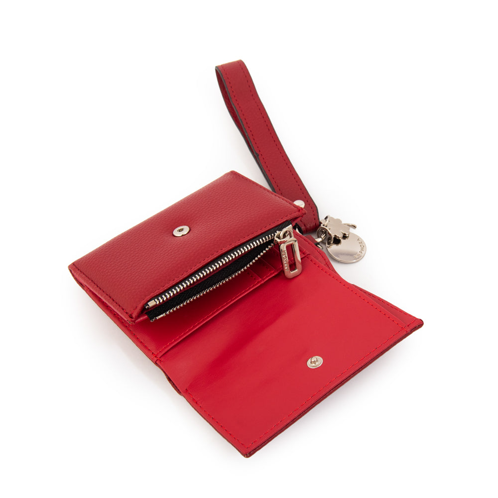 Billetera charms pequeña rojo