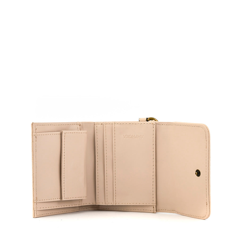 Billetera pequeña secure beige